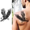1/3/5x Waterproof Temporary Fake Tattoo Sticker Body Art Black Bird