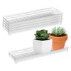 JoyHuaTrade 5 PCS Plastic Plant Tray Saucer, Rectangular Windowsill Plant