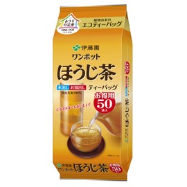 Itoen One Pot Roasted Green Tea (Eco Tea Bags), 0.1 oz (3.5 g) x 50 Bags