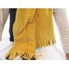 Nex2U Fleece Scarf with Pockets and Zippered pockets - Navy/gold