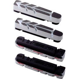 BBB BBS-29 Road Bike Carbon Rim Brake Shoes Curved Stop, High Performance Front and Rear Pair