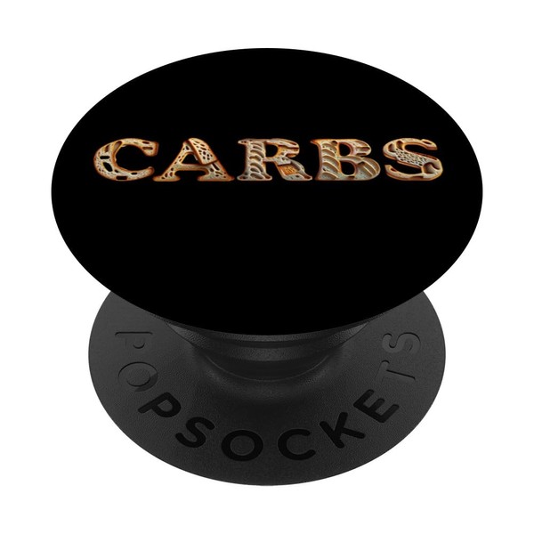 Lustiges "Carbs" Kohlenhydrate lover PopSockets mit austauschbarem PopGrip