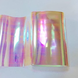 M00101-1 MOREZMORE Angelina Fantasy Film Crystal Green Lightning 36" 1 Yard 4" x 36" Sample Fusible Heat Bondable Film for Making Wings or Resin Crafts