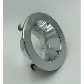 METRO LIGHTING 4" Recessed Can Light, Chrome Reflector & Ring, Open Trim, R20 PAR20, HV44002CH