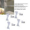 4pcs LED Display Spot Lights 5V Dimmable USB Mini Spotlight