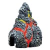 GloFish Volcano Ornament for Aquariums, 2.38 x 3.31 x 3.44