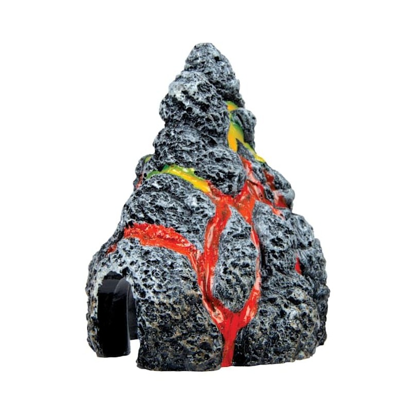 GloFish Volcano Ornament for Aquariums, 2.38 x 3.31 x 3.44