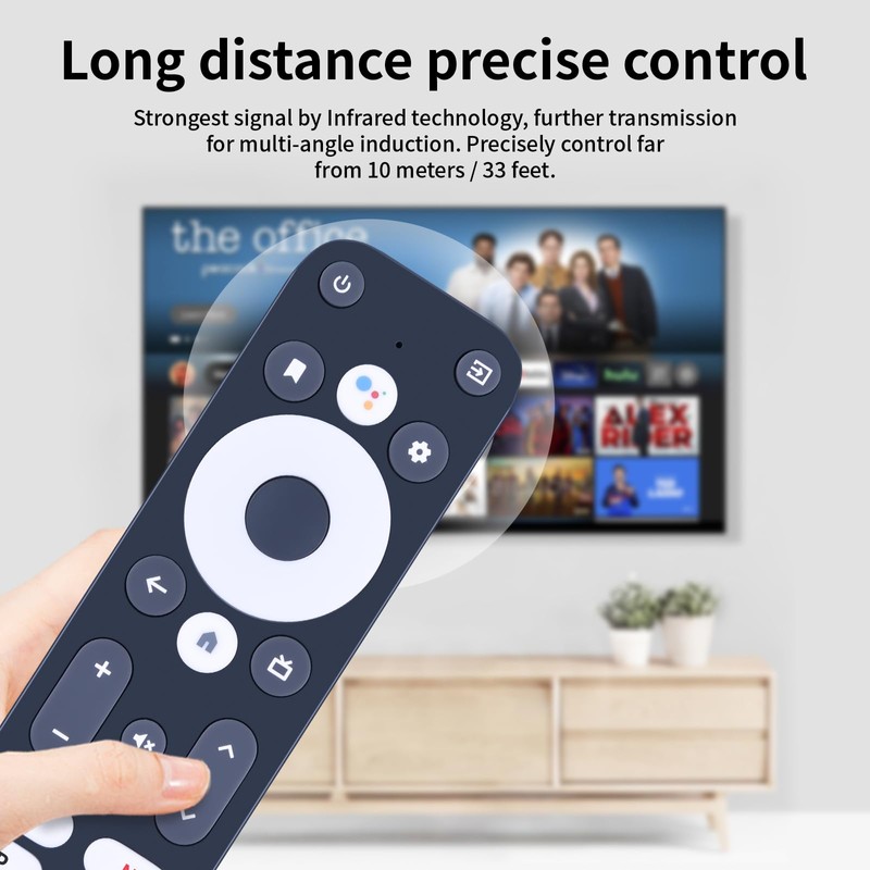 TCNOUMT Smart TV Replacement Voice Remote Control Compatible for MECOOL
