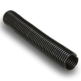 Electriduct 1/4" Split Nylon Wire Loom Tubing Corrugated Slit Flexible Conduit - 100 Feet - Black