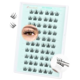 Obeyalash selbstklebende wimpern ohne kleber Cluster Lashes press on lashes Kit wimpern selbstklebend Stick on Eyelashes Glueless Natural C Curl Eyelashes