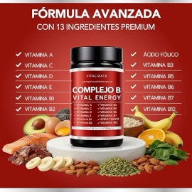 Complejo B Completo Vitalizate Vitamina B12 60 Cápsulas