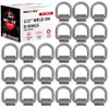 Boxer 24 Pack ½” Weld-On Heavy Duty Forged D Rings