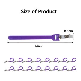 16Pcs Hose Holder Clip，Oxygen Tube/Cannula Holder，Hose Holder Hanger Oxygen Tube Clips，Anti-winding Hose Clips for Uninterrupted Sleep Supplies (PURPLE)