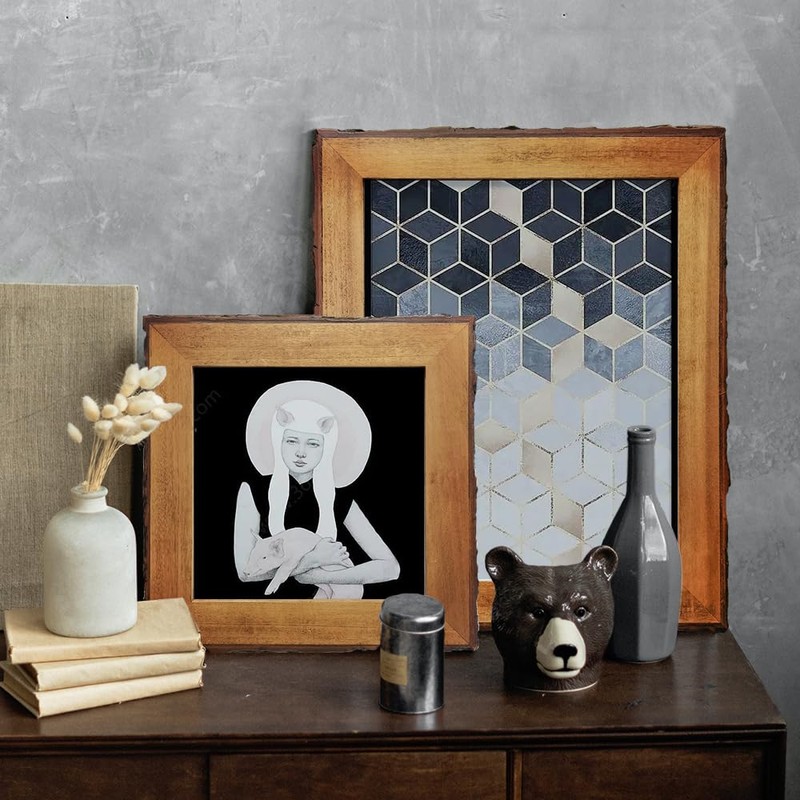 8x8 Picture Frames Wood, Rustic Square 8 x 8 Photo