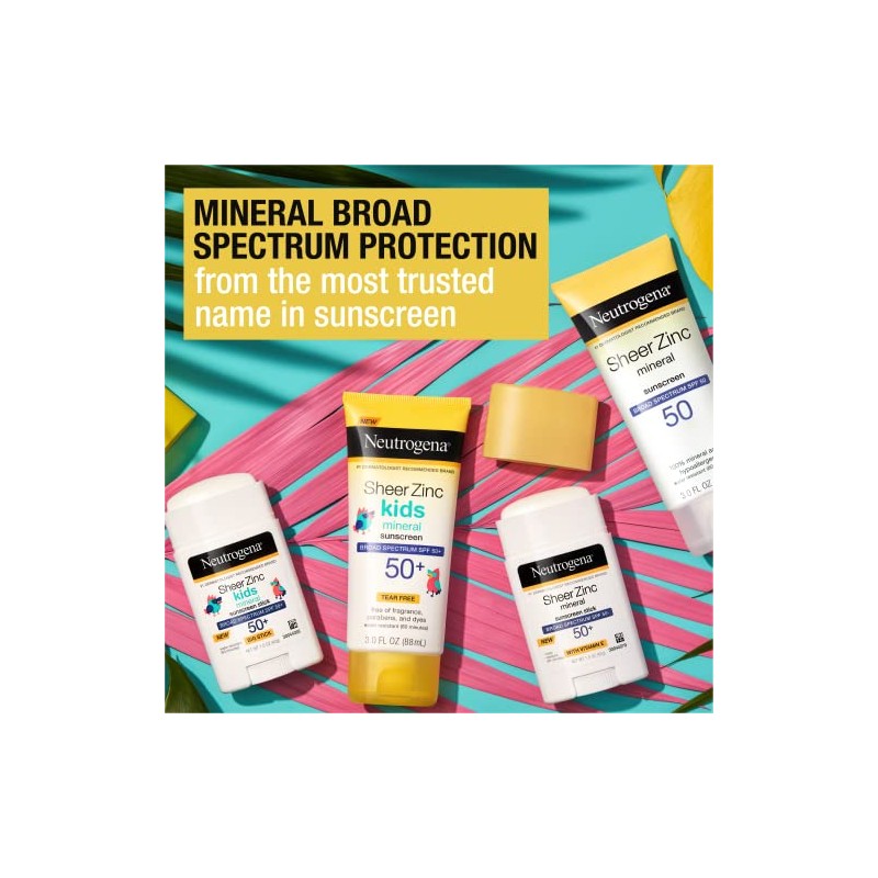Neutrogena Sheer Zinc Oxide Mineral Sunscreen Stick with Vitamin E