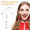 Pack of 200 ear hooks, 925 silver, earrings made of