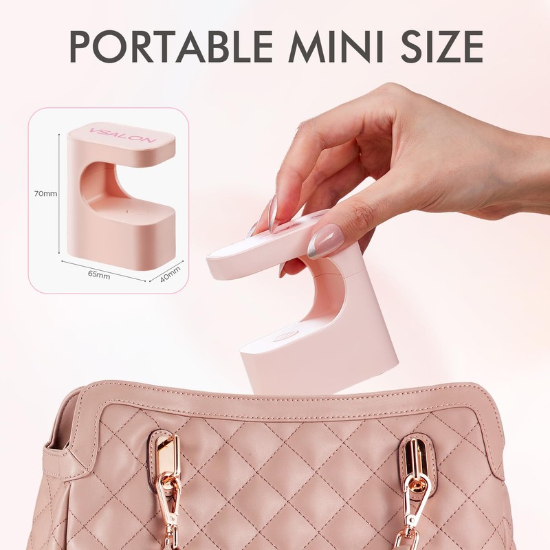 VSALON Mini UV Light for Gel Nails, Flash Curing Light