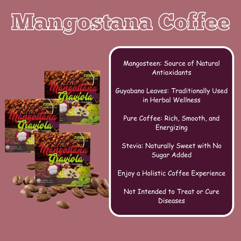 Mangostana Graviola Coffee - Pack of 10 Sachets - 21