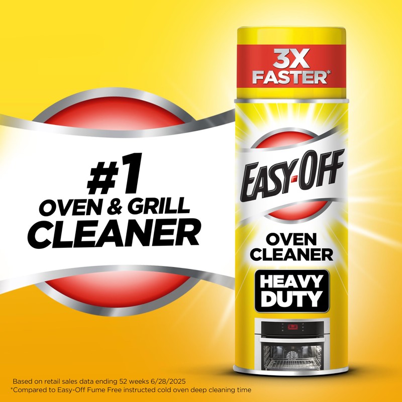 Easy-Off Heavy Duty Oven Cleaner Foam, Removes Grease & Burned-On