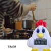 DOITOOL Chicken Timer Cooking Time Clock Clip on Animal Timer