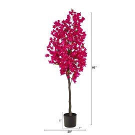 5' Artificial Tree Black Handmade