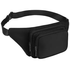 Uromee Fanny Packs for Women Crossbody Belt Bag Nylon Fashion Waist Bag Everywhere Travel Hiking Running Adjustable Strap