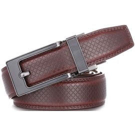 Mens Belt – Italian Designer Leather Belt by Mio Marino – Easy to Adjust Linxx Buckle – Perfect for Casual or Dress Occasion