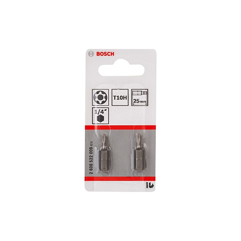Bosch 2608522009 Screwdriver Bit"Security-Torx" Hard T10H 2 Pcs