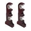 Nicerity 2Pcs Double Curtain Rod Brackets Wooden Curtain Rod Brackets
