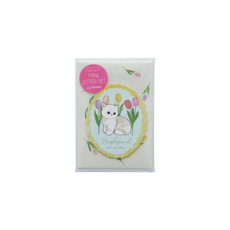 Sunstar Stationery mofusand Letter Set, Mini, White, S8907420