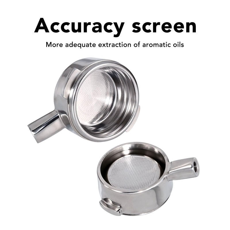 58mm Double Spouts Portafilter for Nuova Coffee Machines Stainless Steel