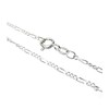 Figaro sterling silver chain bracelet .925 x 1 apx 7.1