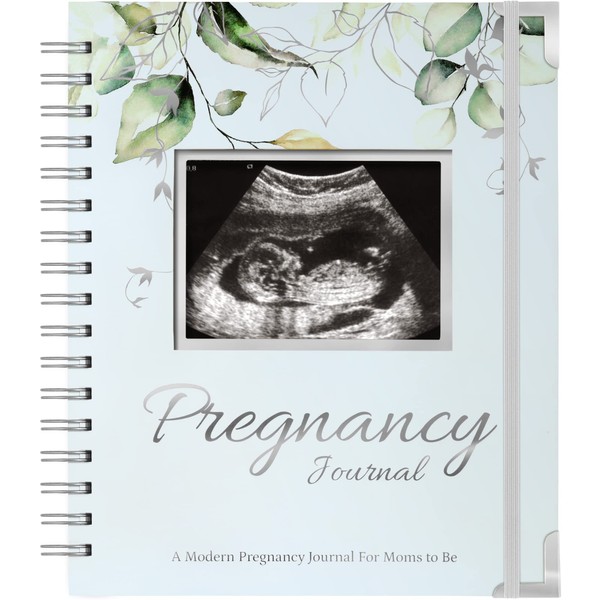 Pregnancy Journal Memory Book - 90 Pages Hardcover Pregnancy Book, Pregnancy Planner, Pregnancy Journals for First Time Moms, Baby Memory Book, Mom Book Diary, Ultrasound Baby Book Memory (Frost)