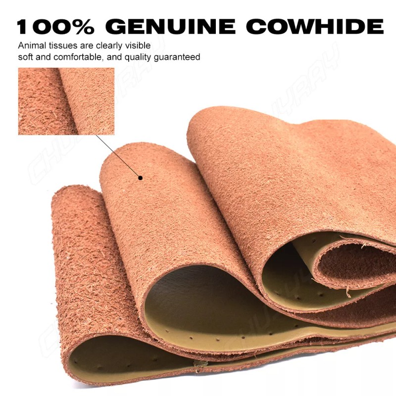 CHUSYYRAY Car Steering Wheel Cover Genuine Leather Sport DIY With