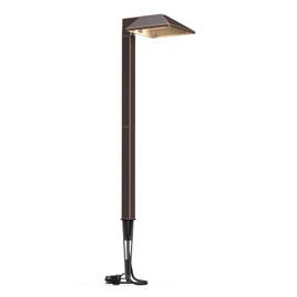 GOODSMANN Low Voltage Landscape Lights Landscape Lighting Pathway Light Wired Outdoor Walkway Lights 0.7W LED 100 Lumen Oil Rubbed Bronze Finish Warm White with Cable Connectors Metal Stakes