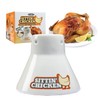 Sittin' Chicken Ceramic Beer Can Steamer & Roaster-Easily Infuse Marinade