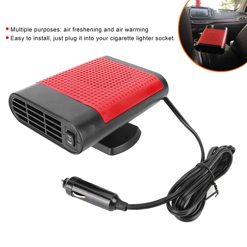 24V Auto Car Heater Portable Cooling Heating Fan Winter Windshield