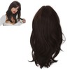 Women Synthetic Wig Long Straight Black Wigs Elastic Hair Wig
