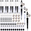 WEWAYSMILE Pack of 12 Bead Pens, Bulk Pack, DIY Bead