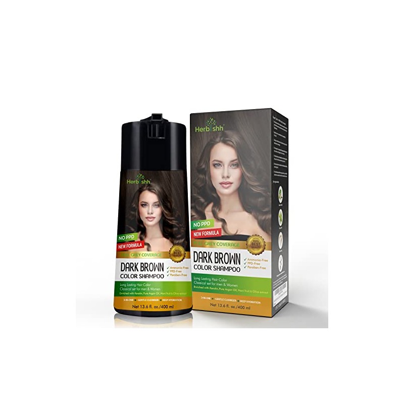Herbishh Champú de color para cabello gris - Champú y