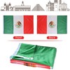 AhfuLife Mexico Flags 5ft x 3ft for Party Decoration 1/2