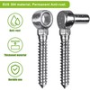 Insaga Cast 304 Stainless Steel Gate Hinges 2Pack Lag Screw