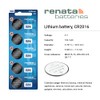 Renata CR2016 Batteries - 3V Lithium Coin Cell 2016 Battery