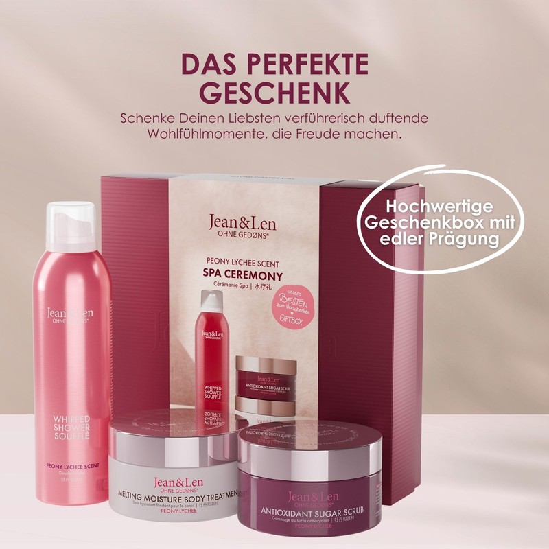 Jean & Len Spa Ceremony Giftbox Peony & Lychee, Premium