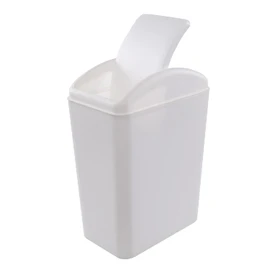 Begale cubeta de basura de plástico de 4.5 galones, 1 paquete de cubeta de basura de tapa oscilante, blanco