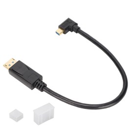 DP to Minidp Adapter Multifunction Supports 8K 60Hz 4K144Hz Bidirectional Transmission Mini DisplayPort Adapter Left Bend