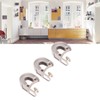 3Pcs Broom Mop Holder Self Adhesive Prevent Slip Multipurpose Wall