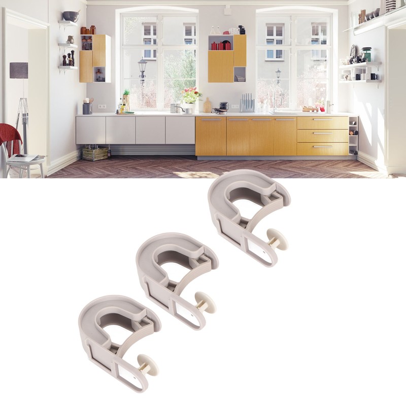 3Pcs Broom Mop Holder Self Adhesive Prevent Slip Multipurpose Wall