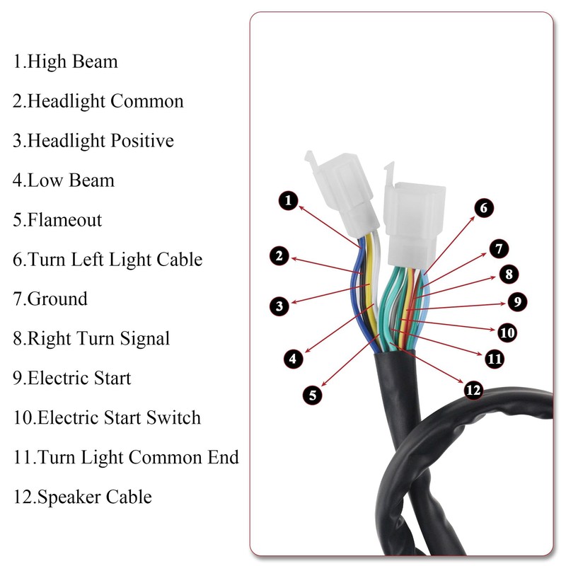PRO BAT Left Kill Start Turning Light Choke Horn Switch