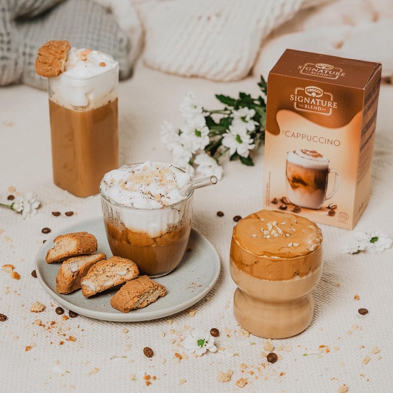 Krüger Signature Blend Cappuccino, 10 x 14 g Sachets Instant